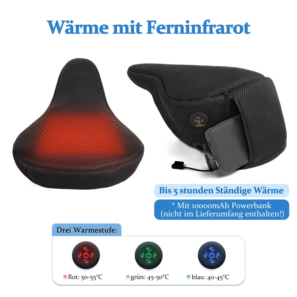 Beheizter Fahrradsattelbezug