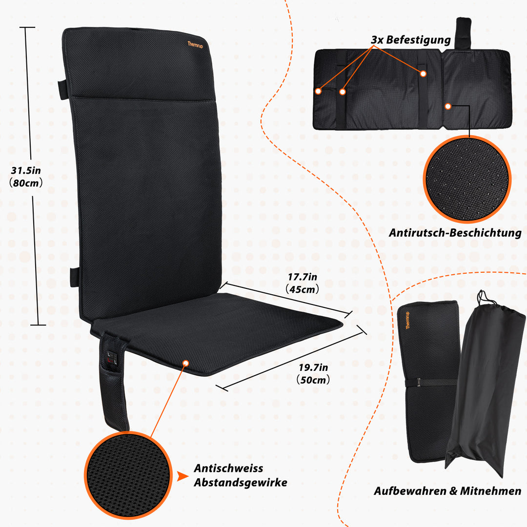 Mobile Heated Seat Cover 7.4V