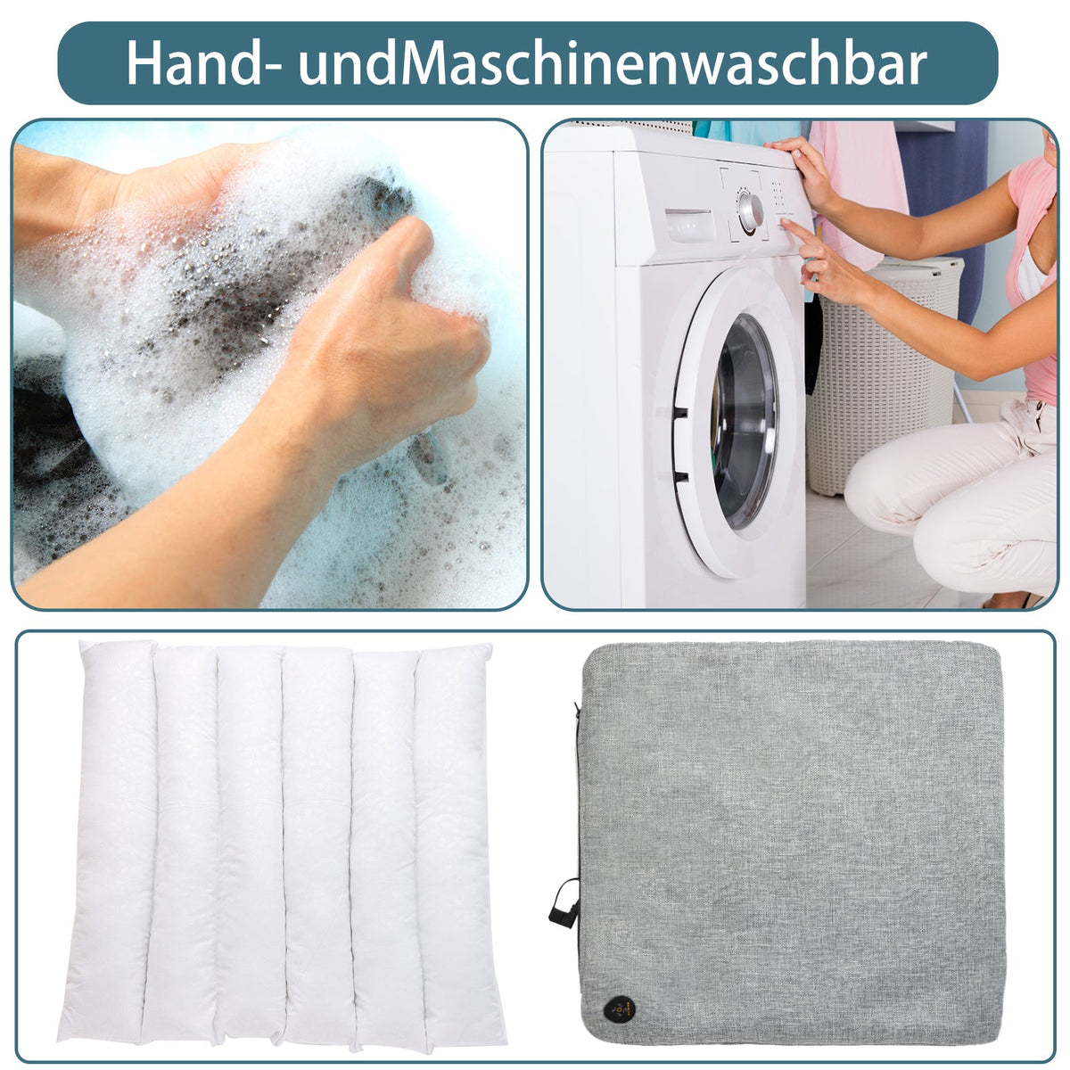 THERMRUP ver-infrarood verwarmd zitkussen 45 × 45 cm
