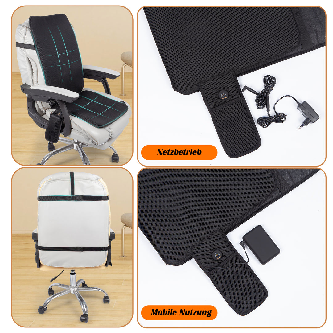 Sitzauflage Campingstuhl, Buerostuhl, Beheizbare Sitzkissen Sitzauflage, Heizkissen Bürostuhl 