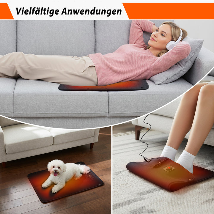 tragbares Heizkissen, mobiles Heizkissen, Fußwärmer, Ferninfrarot