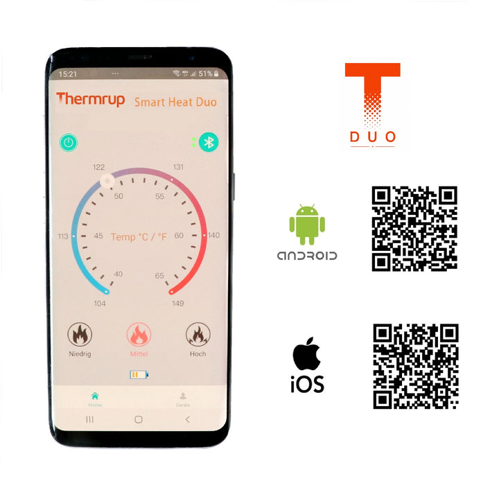 Smart Heat beheizbare Einlegesohlen App