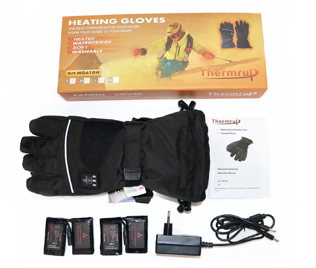 Heated gloves water-repellent